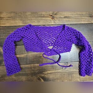 Handmade Crochet Wrap Top